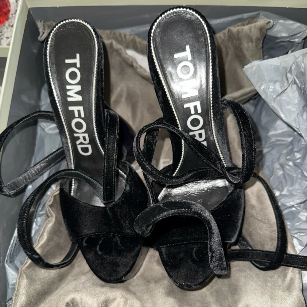 Tom Ford Disco Black Platform Heels - Picture 3 of 7